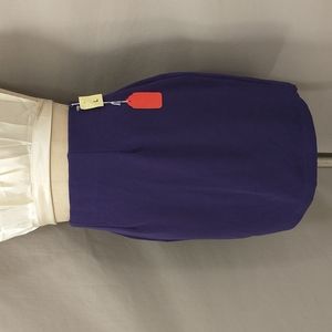 Purple Stretch Mini Skirt Vintage Deadstock Frederick's of Hollywood USA Made Lg